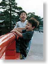 Calvin & Brian on Red Bridge