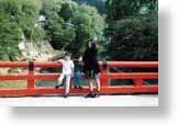 Family on Bridge